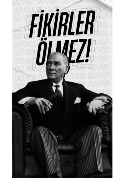 Fikirler Ölmez Kanvas Tablo Canvas Duvar Dekarasyon Duvar Süsü Ölçü Seçmeyi Unutmayınız :