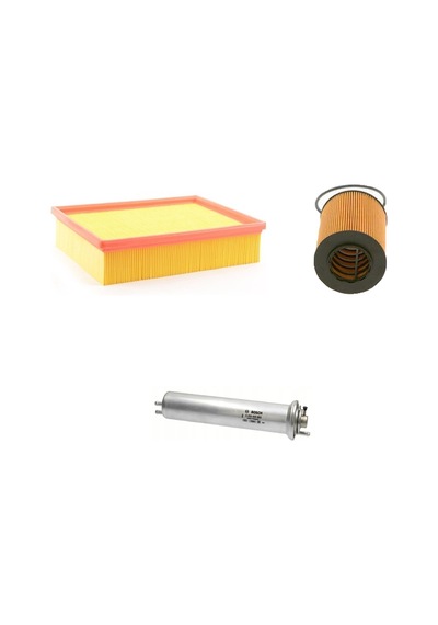 Bosch Filtre Bakım Seti Bmw 5 Serisi E39 530i Benzin 1996-2003 Hava + Yağ F. + Yakıt Filtre Bosch