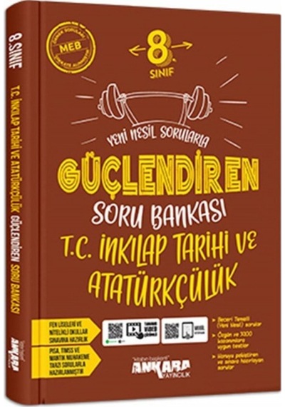 Ankara Yayınları 8. Sınıf Matematik Türkçe Fen Bilimleri Inkılap Güçlendiren Soru Bankası 4 Lü Set