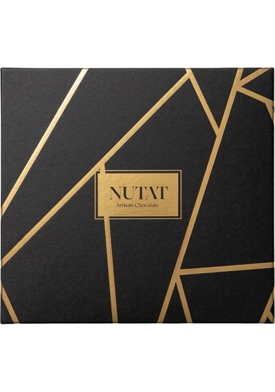 Nutat 580gr Mega Spesiyal Hediye Kutusu - Dubai, Hurma Ve Karışık Gurme Draje Seçkisi/gold Siyah
