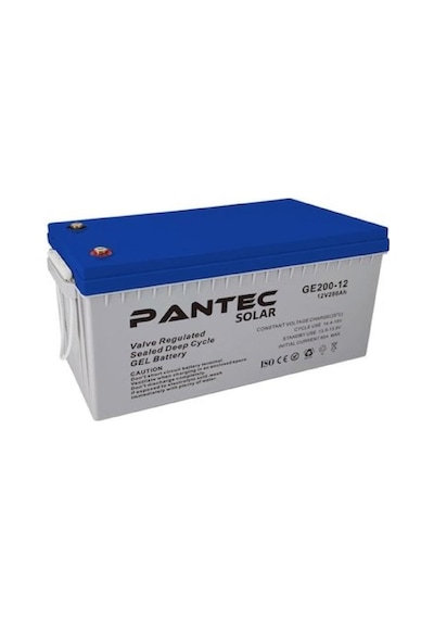 Pantec 200 Amper Solar Jel Akü Derin Döngü