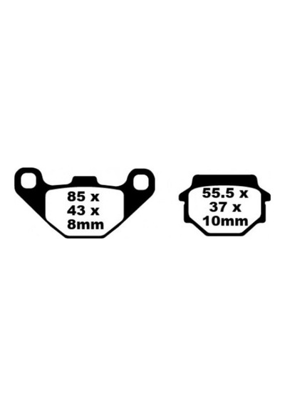 Ebc Sfa067hh Kawasakı Klr 650 Arka Fren Balatası