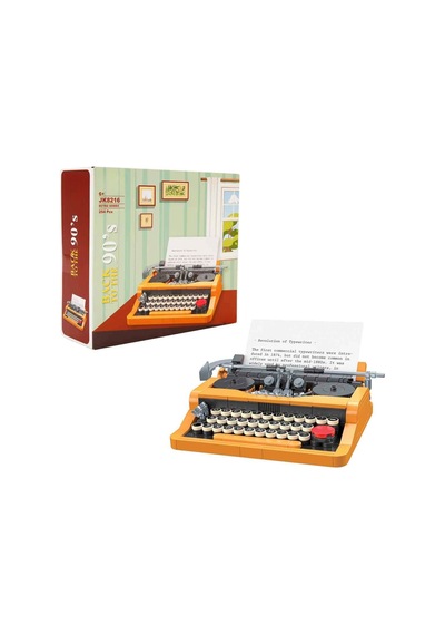 254 Parça Retro Mekanik Daktilo Yapı Blokları Seti 6+ Yaş