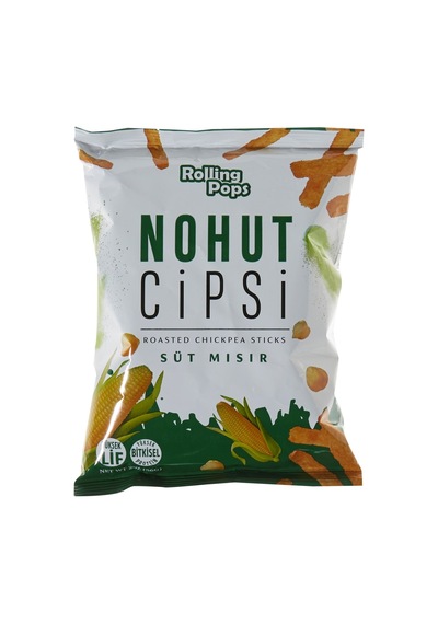 Rolling Pops Nohut Cipsi 56 G Süt Mısır - Bitkisel Protein Ve Lif Kaynağı - 3 Adet Tarı