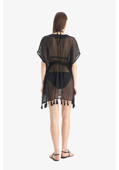 DeFacto 	Siyah Şifon Kimono-Fall in Love Z9958AZ25SMBK27
