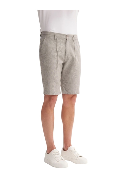 Cazador Regular Fit Düz Paça Bermuda Şort Bej