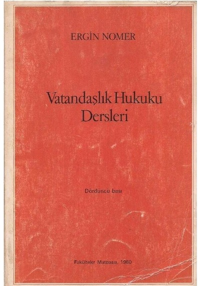 Vatandaşlık Hukuku - Ergin Nomer