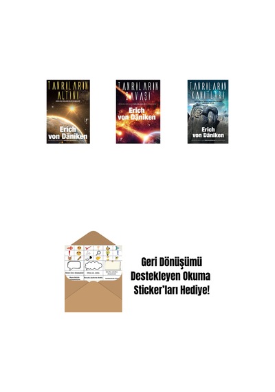 Erich Von Daniken 3 Kitap Set + Okuma Sticker'ları