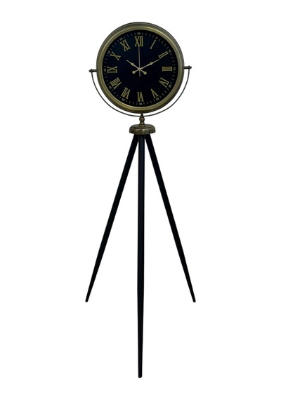 Vintage Roma Rakamlı Modern Tripod Ayaklı Saat Eskitme