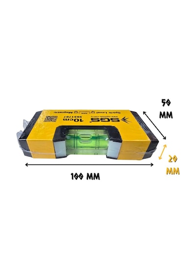 Sgs Mıknatıslı Mini Su Terazisi Alüminyum 10 Cm.