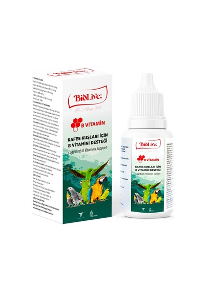 Biolive Kuşlar için Tüy Dökülmesine Karşı B Vitamin Desteği 50 ML