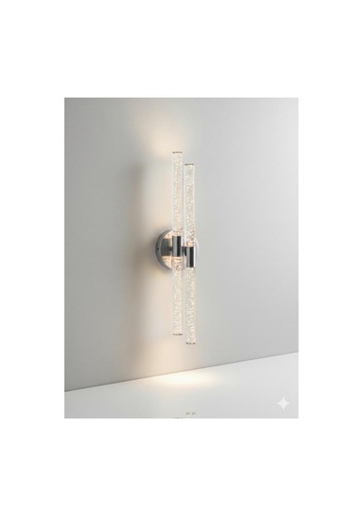 Bubbleflux Dubble Large 51 Cm Modern Tasarım Led Aplik - Duvar Lambası - Gümüş - Elektrikli - Kumandalı - Günışığı Gümüş
