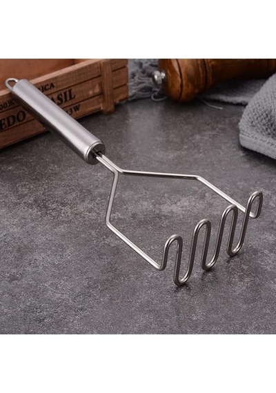 Orret Home Metal Saplı Paslanmaz Çelik Patates Ezici Metal Saplı