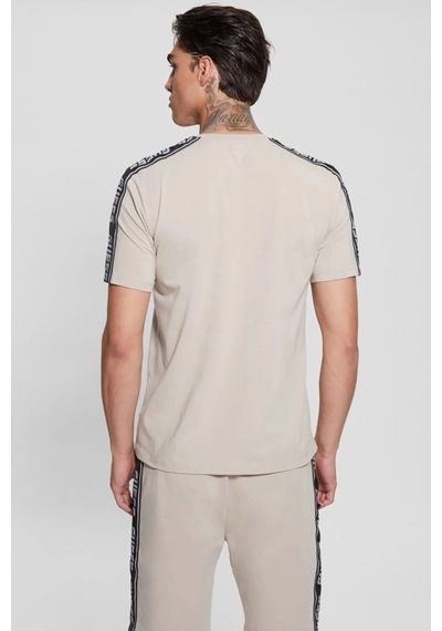 Guess Erkek Arlo Cn T-shirt Bej