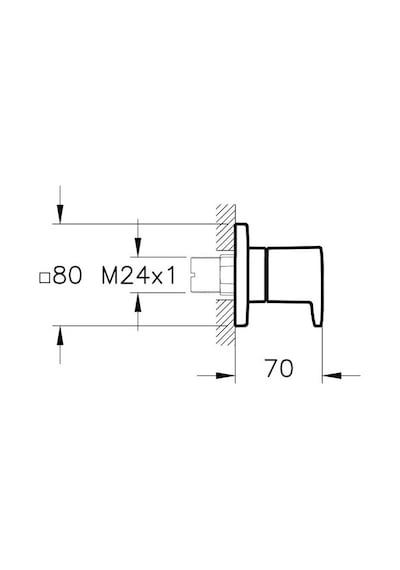 Artema Root Square A4272934 Ankastre Stop Valf. Sıva Üstü. Fırçal Nikel