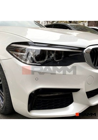 Bmw G30 Far Kaşı Sağ + Sol Parlak Siyah