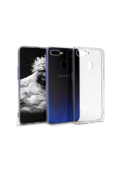 Oppo Ax7 Kılıf Zore Süper Silikon Kapak Renksiz