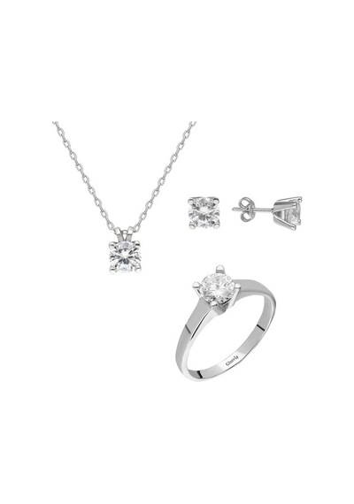 Glorria Gümüş Tektaş Set