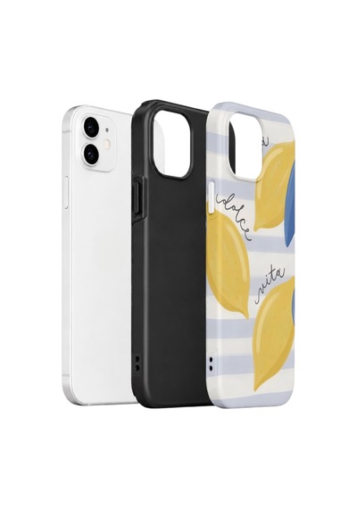 Apple iPhone Uyumlu 11 Vorian Çift Katmanlı Kılıf Dolce Vita Lemon