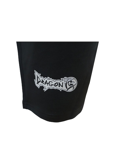 Dragondo Mt3038 Muaythai Şortu Türkiye Muay Thai Team Baskılı Siyah Şort Siyah