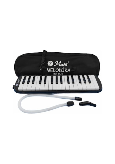 Melodika 32 Tuş Siyah Masis Bez Çantalı