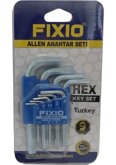 Fıxıo Kısa Allen Anahtar Seti 9 Parça Fa 1009