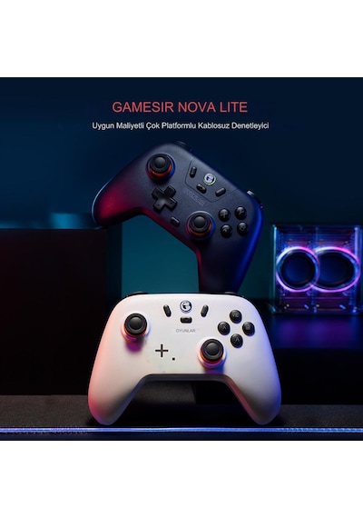Gamesir Nova Lite T4n Kablosuz Şarjlı Oyun Kolu Pc Android Apple Uyumlu iOS Gamesir Nova Lite T4n Kablosuz Şarjlı Oyun Kolu Pc Android Apple Uyumlu iOS