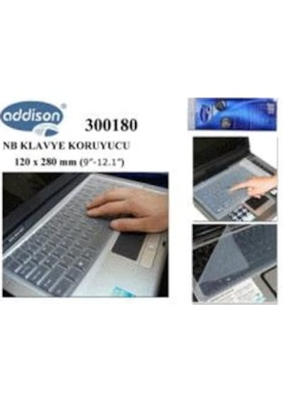 Addıson 300180 9-12.1 Inc Notebook Klavye Koruyucu