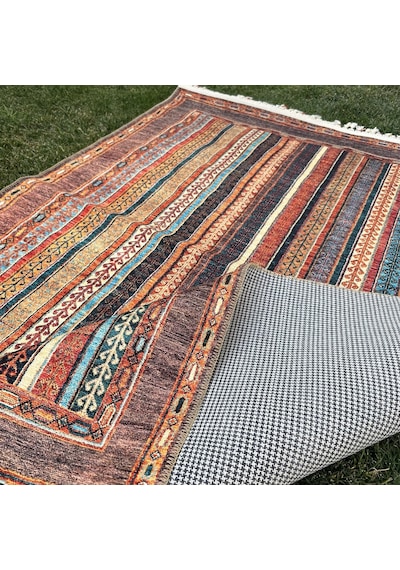 Tuğra Halı Şal 10630 Fırsat Etnik Desenli Modern Kilim