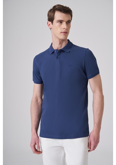 Morven Erkek Marine Basic Polo Yaka Dynamic Fit T-shirt 26yc018007210 Marine