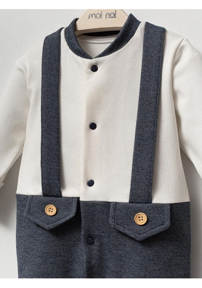 Moi Noi Baby Moi Noi Denim Tulum - Ekru