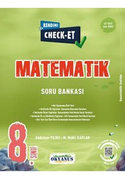 OKYANUS YAYINLARI 8.SINIF MATEMATİK KENDİNİ CHECK ET SORU BANKASI