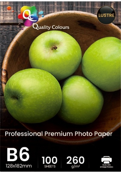 Qc B6 Fotoğraf Kağıdı 260 G Lustre 100 Yaprak 128X182Mm