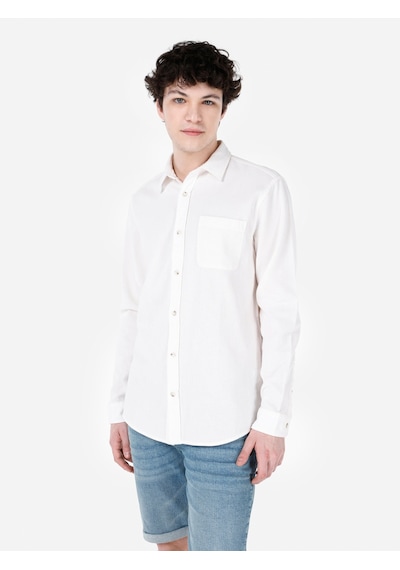 Colin's Colins Normal Kesim Shirt Yaka Cepli Beyaz Erkek Uzun Kol Gömlek Cl1069260 Cl1069260 Q1.v1 Ofw Beyaz Colin's Colins Normal Kesim Shirt Yaka Cepli Beyaz Erkek Uzun Kol Gömlek Cl1069260 Cl1069260 Q1.v1 Ofw Beyaz