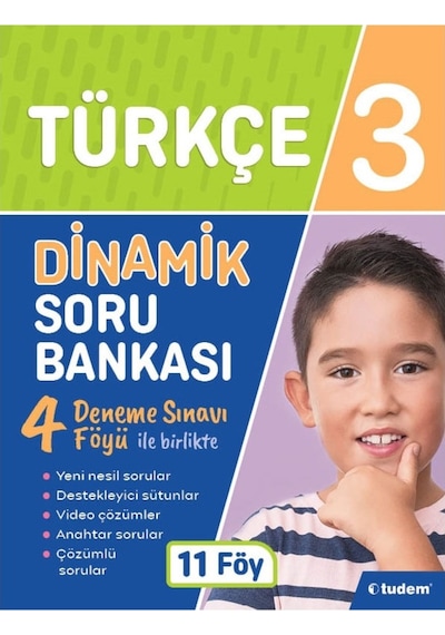 3 Sınıf Türkçe Dinamik Soru Bankası Tudem Yayınları