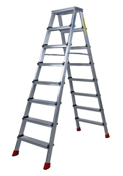 8+8 Çift Çıkışlı Premium Alüminyum Merdiven 50x20 Çok Amaçlı/pratik/kolay 174cm