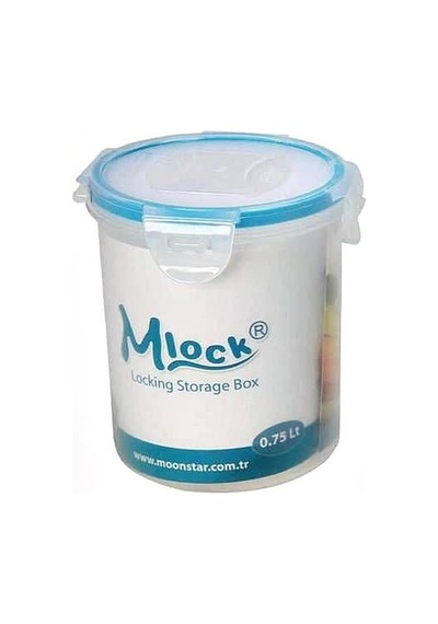 Moonstar Mlook Round 750 Ml Kilitli Silindir Saklama Kabı Ml-175 Çok Renkli