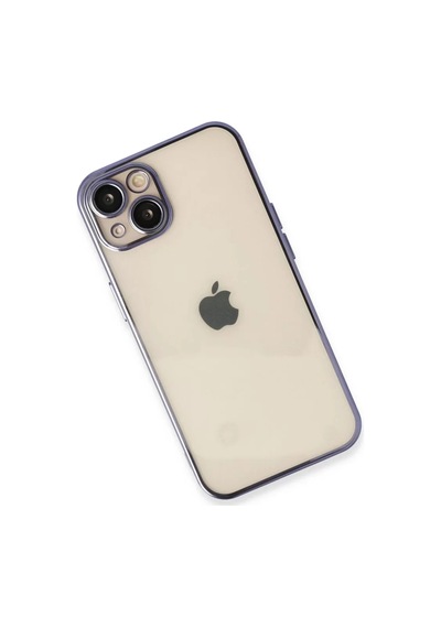 Newface Apple İphone 13 Kılıf Razer Lensli Silikon - Mor