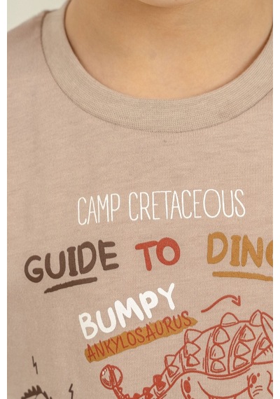 Rolypoly Erkek Çocuk Sarı Guide To Dinos Uzun Kol Pijama Takım Rp3861-c-v2 Rp3861-c-v2