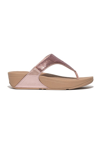 B50 Metallic Soft Blush Terlik Kadın Diğer Jf3-090 /675 /b50 Fitflop Lulu Sequin Toe-post Pembe
