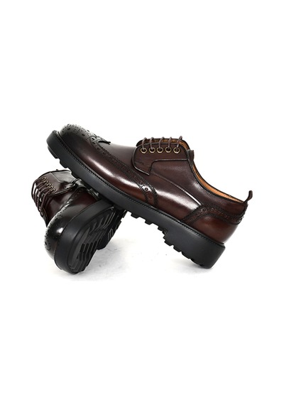 Hakiki Antik Deri Oxford Model Erkek Ayakkabı - Tuna 3817 Kahverengi