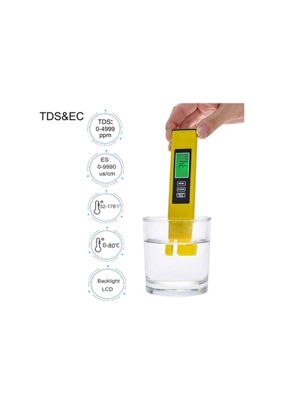 Sumarkt Termometreli Su Kalite Ölçüm Cihazı+pil+kılıf