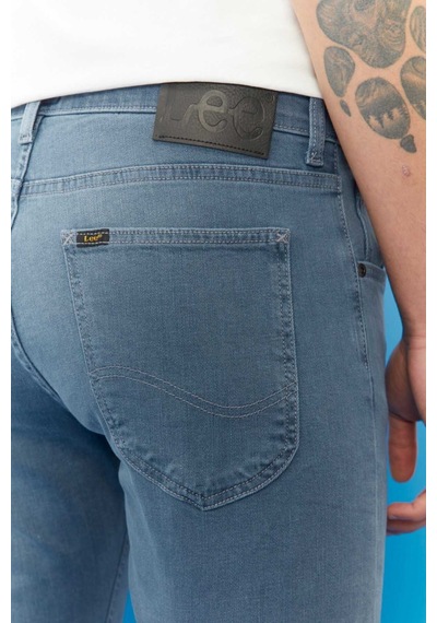 Lee Erkek Luke Slim Fit Düşük Bel Denim Esnek Jean Pantolon 672L7 Mavi