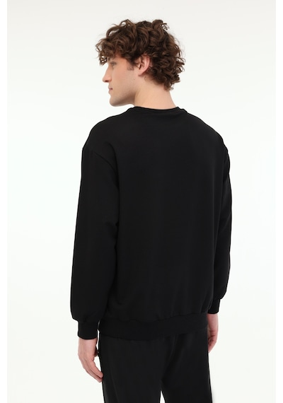 Lumberjack Mb Sn75 C Neck Sw 5fx Siyah Erkek Sweatshirt Siyah