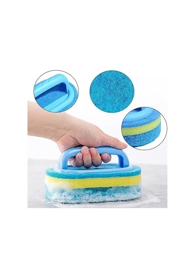 Ergonomik Saplı 2 Adet Temizlik Fırçası Seti Açık Ahşap