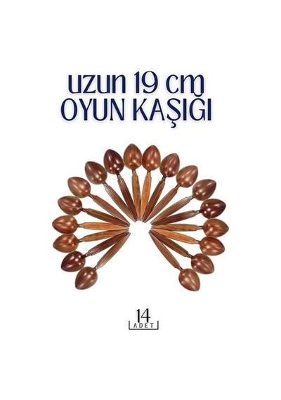 Mey İthalat Uzun Oyun Kaşığı 14 Adet