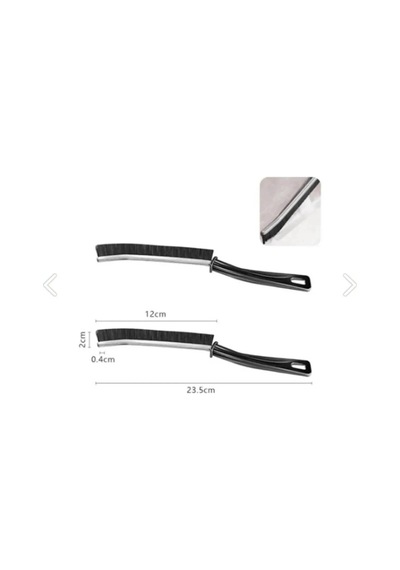 İndecor Houseware 3 Adet Çok Amaçlı Multi İnce Temizlik Fırçası Derz Arası Banyo Mutfak Lavabo Temizleme Fırçası Beyaz