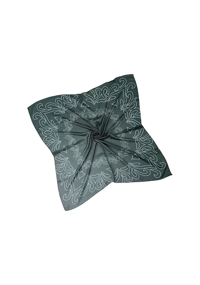Mim Eşarp Valino Degrade Desenli Şifon Eşarp 90x90 Cm Füme