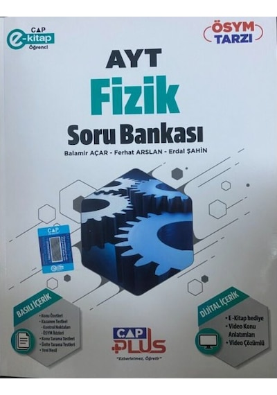 2025 Çap Yayınları Ayt Fizik Plus Soru Bankası