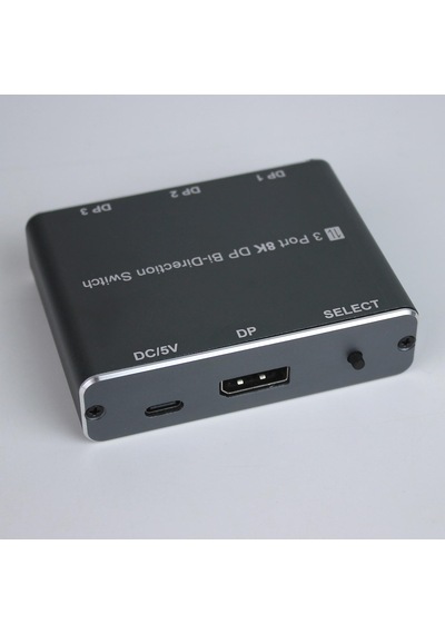 Cr60 3 Port 8k Displayport Bi-directional Switch 8k 60hz / 4k 144hz / 1080p Çift Yönlü Dp Anahtarlayıcı Ve Ayırıcı